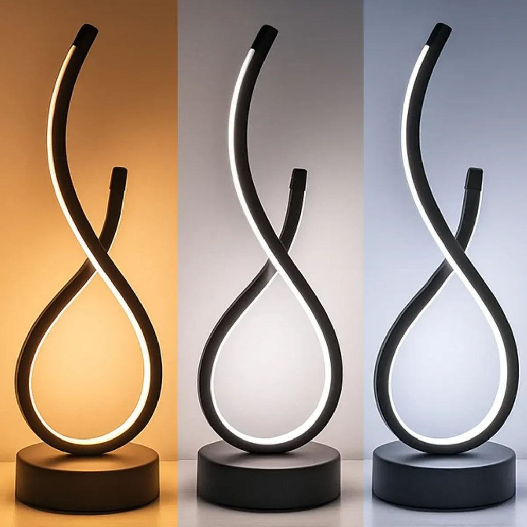 Luminária de Mesa Ondular Led