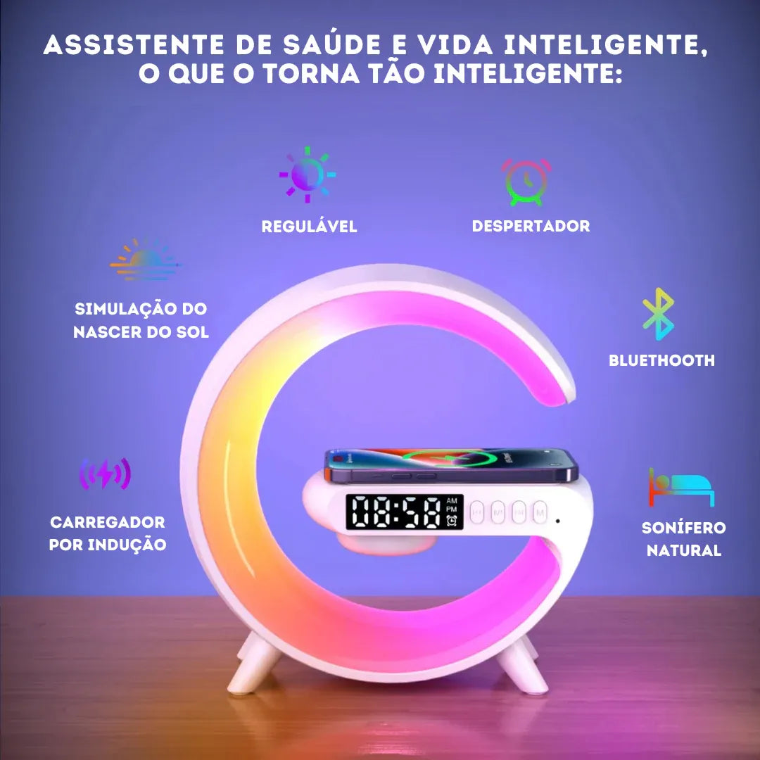Luminária De Mesa Smart G-Speaker Multifuncional