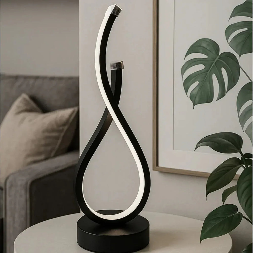 Luminária de Mesa Ondular Led