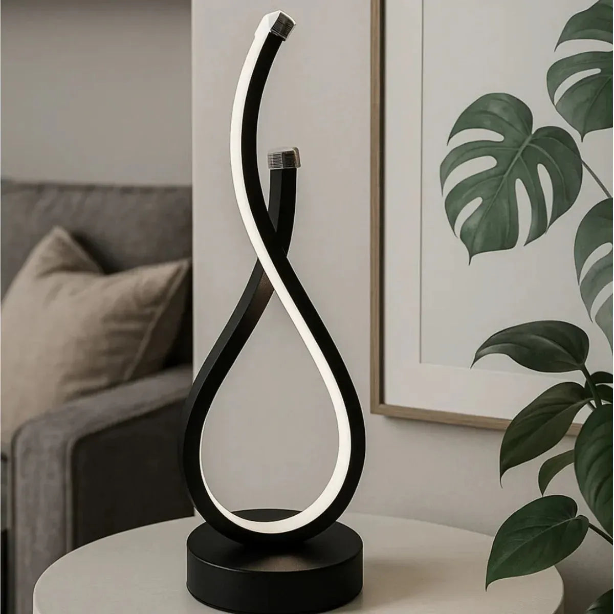 Luminária de Mesa Ondular Led