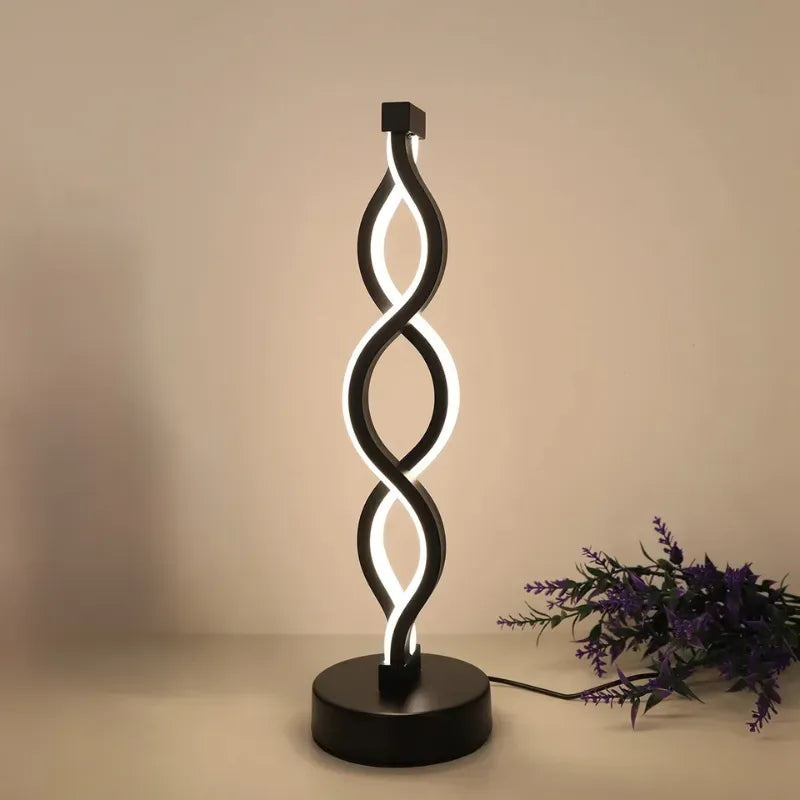 Luminária de Mesa Abajur Spiral Duplo