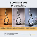 Luminária de Mesa Ondular Led